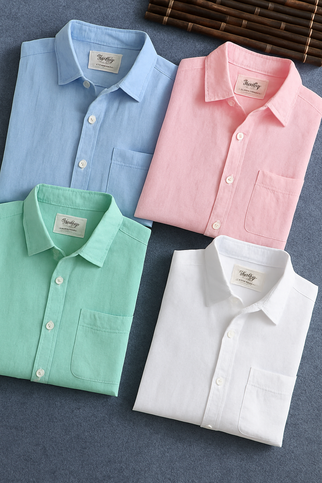 Men's Premium Line Linen Shirts (Pack Of 4)