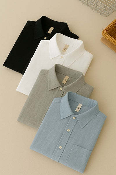 Men's Premium Line Linen Shirts (Pack Of 4)